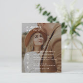 Budget Photo エレガント Overlay結婚式招待状 (スタンド正面)