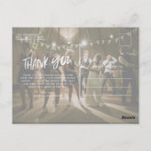 Budget Photo モダン's 結婚 Thank You ポストカード (裏面)