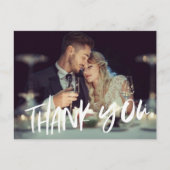 Budget Photo モダン's 結婚 Thank You ポストカード (正面)