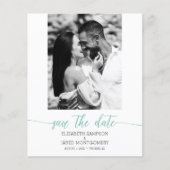 Budget Photo 結婚's Aqua Save The Date (正面)