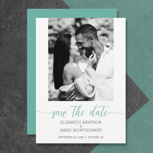 Budget Photo 結婚's Aqua Save The Date