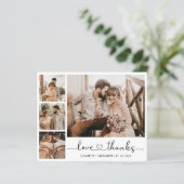 Budget Photo 結婚's Thank Youハートスクリプトカード (スタンド正面)