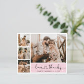 Budget Photo 結婚's Thank Youハートスクリプトカード (スタンド正面)