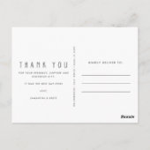 Budget Photo 結婚's Thank Youポストカード ポストカード (裏面)