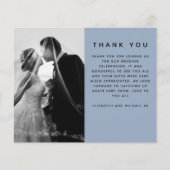 BUDGET Photo 結婚's Thank You モダン Blueシンプル (正面)