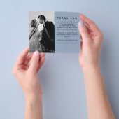 BUDGET Photo 結婚's Thank You モダン Blue チラシ (手)