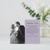 BUDGET Photo 結婚's Thank You モダン Purple Plain (スタンド正面)