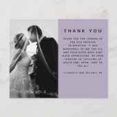 BUDGET Photo 結婚's Thank You モダン Purple Plain (正面)