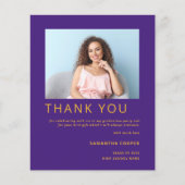 Budget Photo 2022 Graduation Purple Thank You (正面)