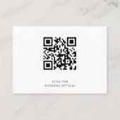 Budget Photo All in One QR Code Wedding Invitation 名刺 (裏面)