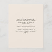 Budget Photo Arch Script Beige日付を保存 (裏面)