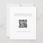 Budget Photo Background QR Wedding Save The Date (裏面)