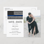 Budget Photo Blue Line Law Enforcement 結婚's (正面/裏面)