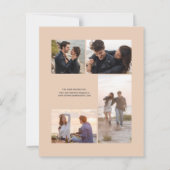 Budget Photo Brown Gold Agate Tan Save the Date (裏面)