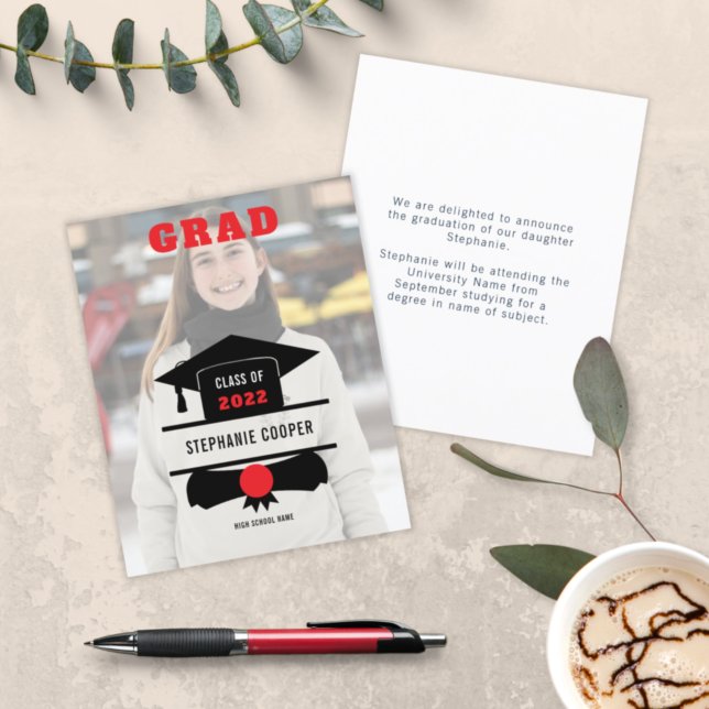 Budget Photo Cap Red Black 2022グラッドアナウンスメント (クリエイターアップロード済み)