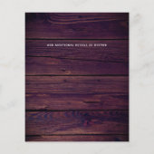 Budget Photo Collage素朴結婚式招待状 (裏面)