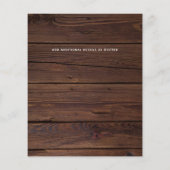 Budget Photo Collage素朴結婚式招待状 (裏面)