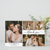 Budget Photo Collage結婚のサンキューカード (スタンド正面)