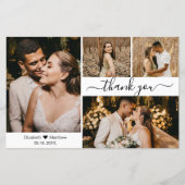 Budget Photo Collage結婚のサンキューカード (正面)