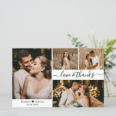 Budget Photo Collage結婚のサンキューカード (スタンド正面)