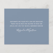 Budget Photo Collage結婚のサンキューカード (裏面)