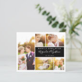 Budget Photo Collage結婚のサンキューカード (スタンド正面)