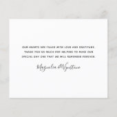 Budget Photo Collage結婚のサンキューカード (裏面)