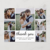 Budget Photo Collage結婚のサンキューカード (正面)