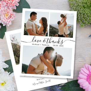 Budget Photo Collage結婚のサンキューカード