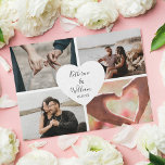 Budget Photo Collage結婚式招待状<br><div class="desc">お客様の結婚式祝の日にお客様の招待状を、これらの写真のコラージュでエレガント、4人の写真の新郎新婦の名前と日付のハートを備えた結婚。Overleafはスタイリッシュ簡単の結婚テンプレートでカスタマイズす。*このデザインは価格に反映された薄い紙に印刷さもしれ、デザインをカードに入れたい場合は、デザインを転送する必要がある。</div>