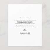 Budget Photo Collage'結婚s Thank You (裏面)