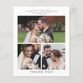 Budget Photo Collage'結婚s Thank You (正面)