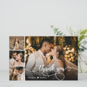 Budget Photo Collage結婚's Thank You Script Card (スタンド正面)