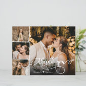 Budget Photo Collage結婚's Thank You Script Card (スタンド正面)