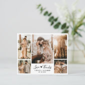 Budget Photo Collage結婚's Thank You Script Card (スタンド正面)