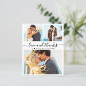 Budget Photo Collage結婚's Thank You Script Card (スタンド正面)