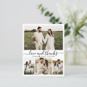 Budget Photo Collage結婚's Thank You Script Card (スタンド正面)