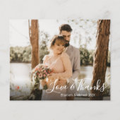 Budget Photo Collage結婚's Thank You Script Card (裏面)