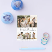 Budget Photo Collage 結婚's Thank You Flyer チラシ (シングル)