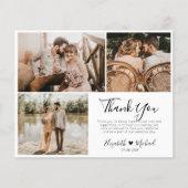 Budget Photo Collage 結婚's Thank You Flyer チラシ (正面)
