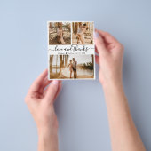 Budget Photo Collage 結婚's Thank You Flyer チラシ (手)