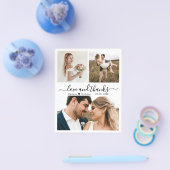 Budget Photo Collage 結婚's Thank You Flyer チラシ (シングル)