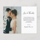 Budget Photo Collage 結婚's Thank You Flyer チラシ (裏面)