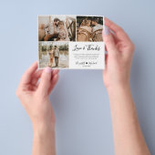 Budget Photo Collage 結婚's Thank You Flyer チラシ (手)