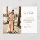 Budget Photo Collage 結婚's Thank You Flyer チラシ (裏面)