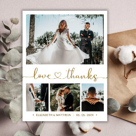 Budget Photo Collage 結婚's Thank You Flyer チラシ