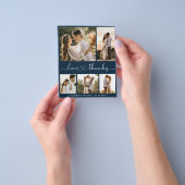 Budget Photo Collage 結婚's Thank You Flyer チラシ (手)