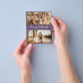 Budget Photo Collage Mauve'結婚S Thank You Flyer チラシ (手)