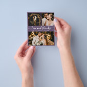 Budget Photo Collage Mauve'結婚S Thank You Flyer チラシ (手)