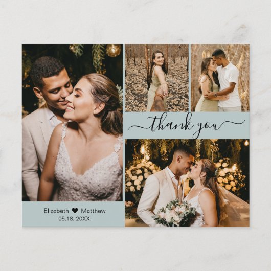Budget Photo Collage Mint結婚's Thank You Script チラシ (正面)